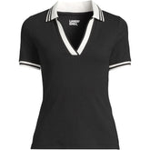Women's Wide Rib Polo Shirt