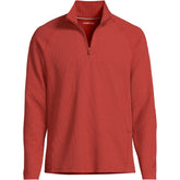 Men's Tall Long Sleeve Waffle Quarter Zip