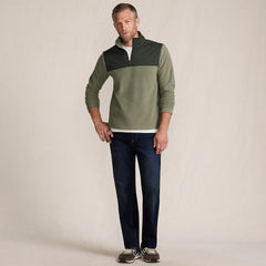Men's Tall Anyweather RainDefense Fleece Mixed Media Quarter Zip Pullover
