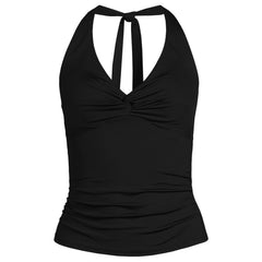 Women's Twist Halter Tankini Top