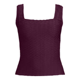 Women's Texture Square Neck Tankini Swimsuit Top