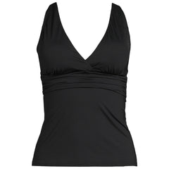 Women's V-Neck Plunge X Back Tankini Top