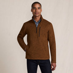 Men's Tall Sweater Fleece Quarter Zip Pullover