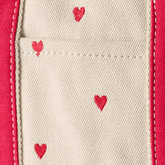 Small Embroidered 3 Pocket Zip Top Canvas Tote Bag