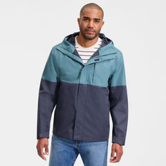 Men's Waterproof Colorblock Raincoat