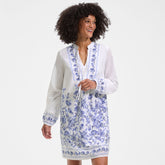 Women's Voile Tie Neck Dress