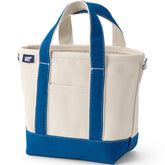 Small 3 Pocket Open Top Canvas Tote Bag