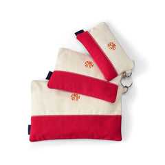 Zip Canvas Pouch 3 Pack