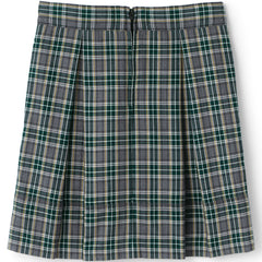 Little Girls Plaid Top of Knee Pleat Skort