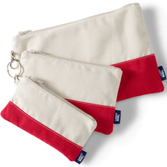 Zip Canvas Pouch 3 Pack
