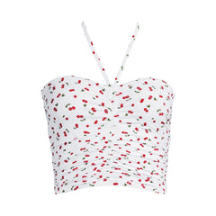 Womens Ruched Halter Midkini Top