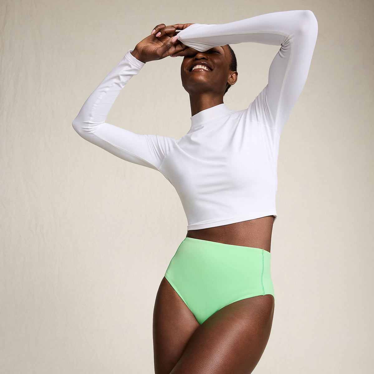 Women's SunShade UPF 50 Long Sleeve Cropped Rash Guard