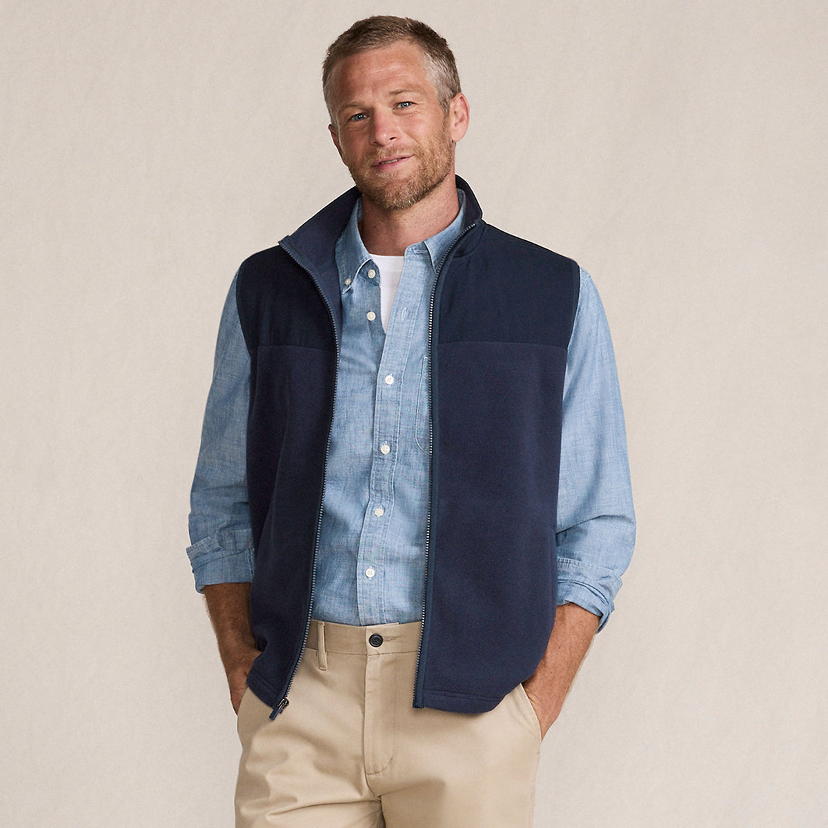 Men's Tall Anyweather RainDefense Fleece Vest