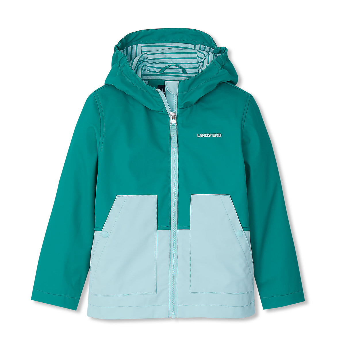 Kids Water Resistant Hooded Slicker Rain Jacket