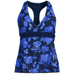 Women's V-Neck Racerback Flutter Tankini