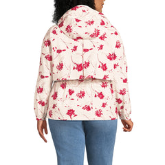 Women's Plus Size Print Squall Packable Rain Jacket