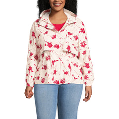 Women's Plus Size Print Squall Packable Rain Jacket