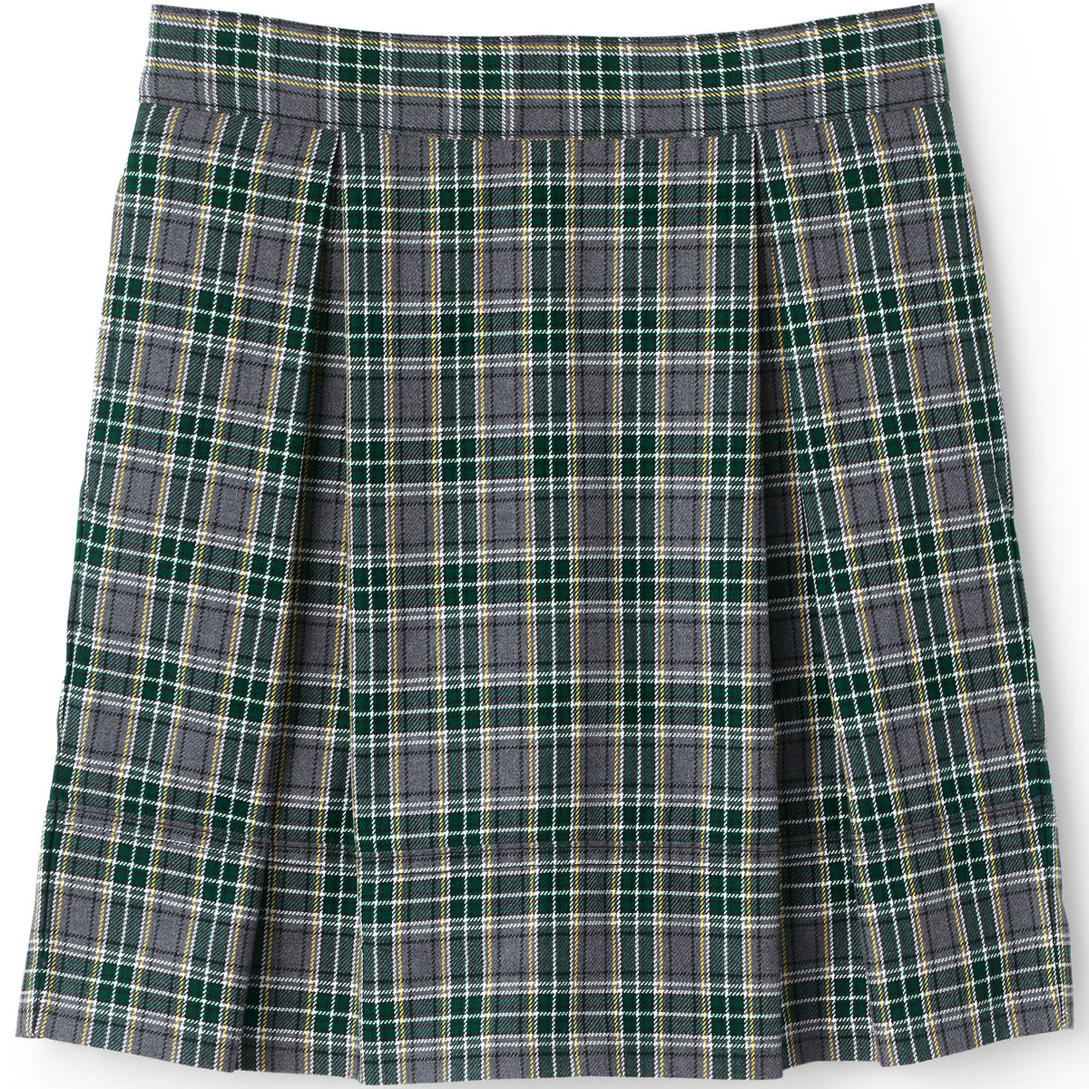 Little Girls Plaid Top of Knee Pleat Skort