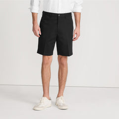 Men's No Iron 9" Plain Front Chino Short