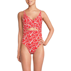Women's Wrap Monokini High Leg One Piece Swimsuit