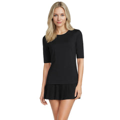 Women's SunShade UPF 50 Elbow Sleeve Rash Guard Swim Tee