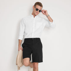 Men's No Iron 9" Plain Front Chino Short
