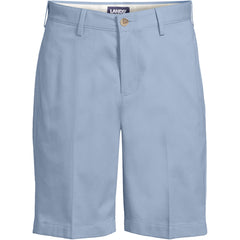 Men's No Iron 9" Plain Front Chino Short