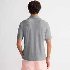 Men's Tall Short Sleeve Flex Performance Pieced Yoke Polo